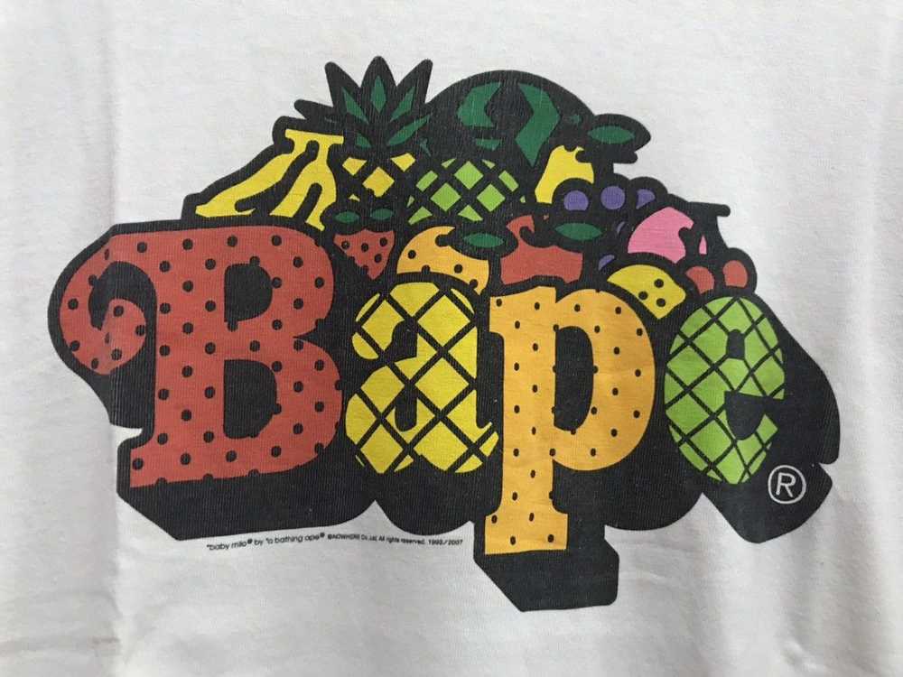 Bape 2008 OG Baby Milo BAPE Fruit Logo L/S Spello… - image 5