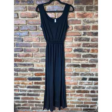 Xhilaration Black Sleeveless Crochet Waist Maxi D… - image 1