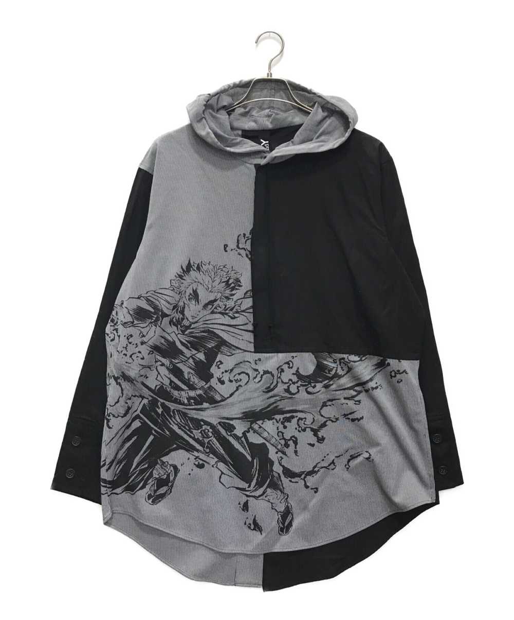 GROUND Y × 鬼滅の刃 Hoodie Shirt Rengoku Black Size: … - image 1