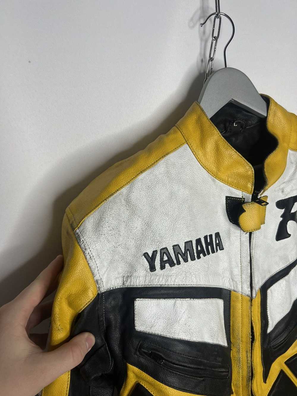 Leather Jacket × Vintage × Yamaha 🏎️Vintage 90s … - image 3