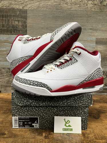 Jor Jordan 3 Retro Cardinal Red Size 12