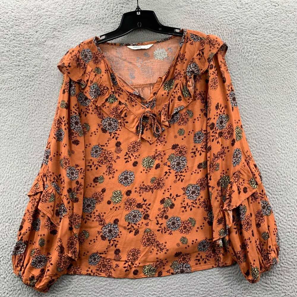 Vintage SONOMA Floral Pattern Long Sleeve Women's… - image 1