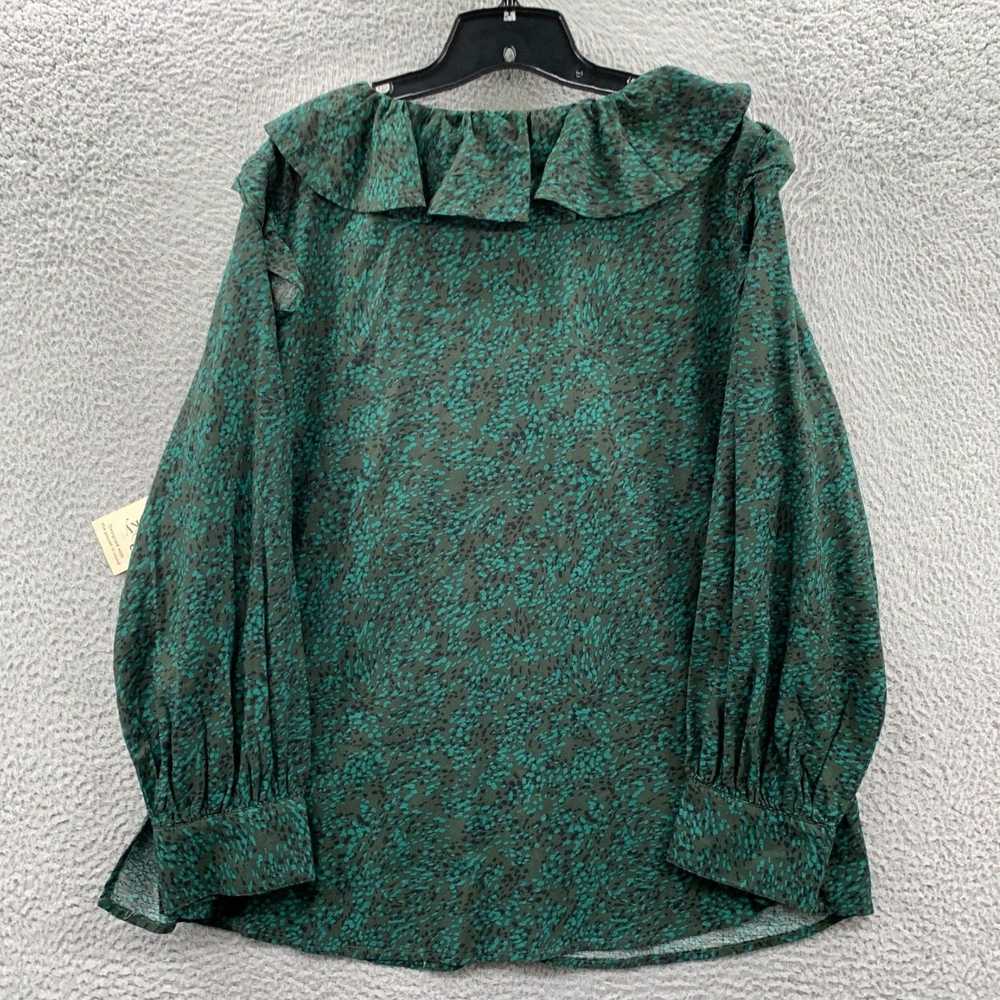 Vintage Luxurious Long Sleeve Green Top for Women… - image 2