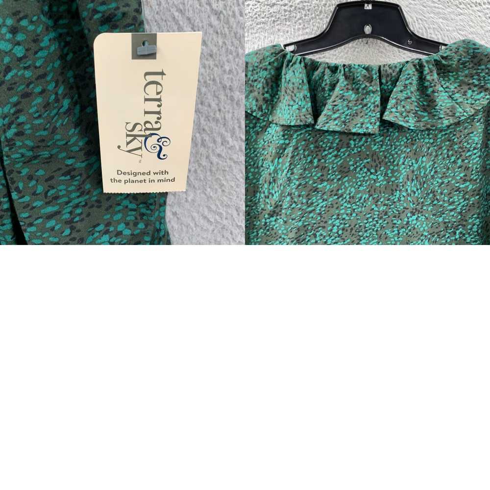 Vintage Luxurious Long Sleeve Green Top for Women… - image 8