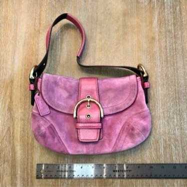 美品 COACH コーチ ショルダーバッグ SOHO ソーホー 6818 ピンク COACH（コーチ）の「ソーホー バッグ・シグネチャー ジャカード