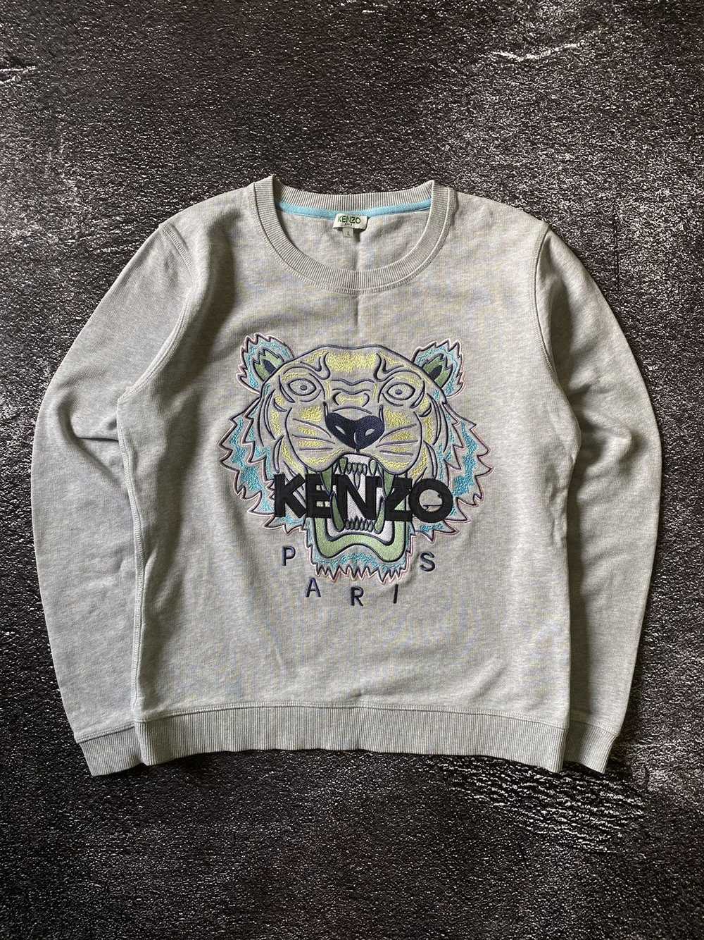 Designer × Kenzo × Streetwear Kenzo crewneck tige… - image 1