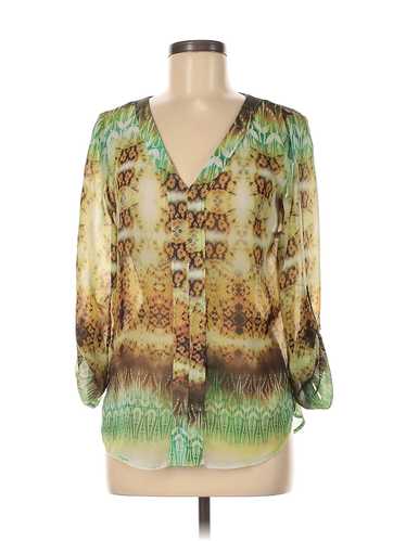 Matty M Women Green 3/4 Sleeve Blouse XS