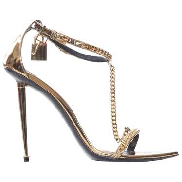 Tom Ford Padlock patent leather sandal