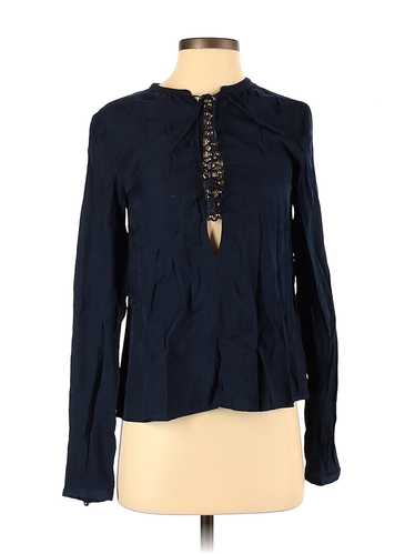 TJD Women Blue Long Sleeve Blouse XS