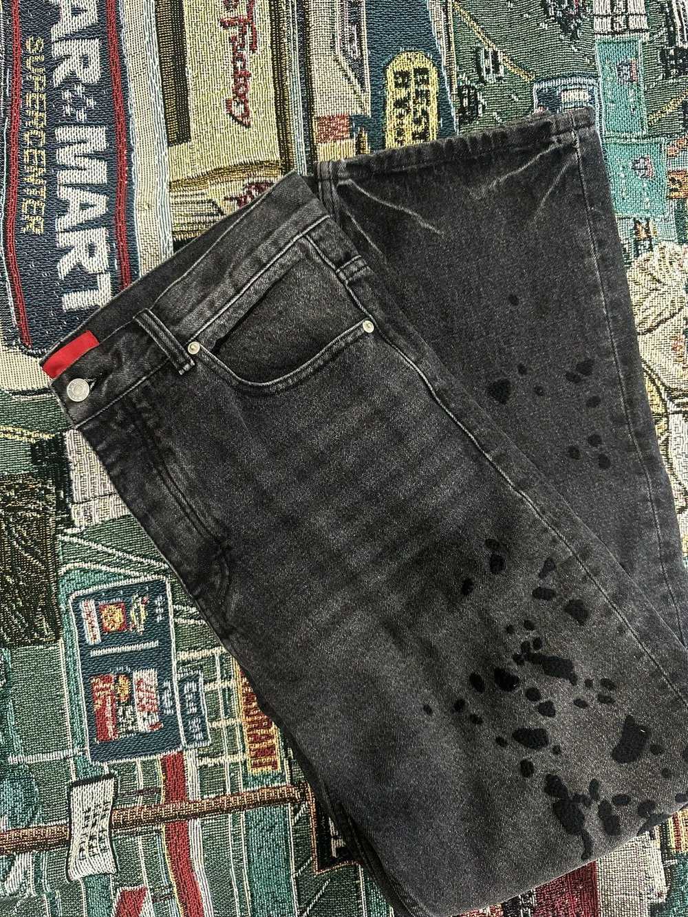 Fugazi Fugazi Black Plaint Splatter Jeans - image 5