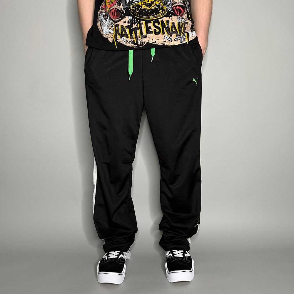 Puma × Streetwear × Vintage Puma Sweatpants Jet B… - image 2