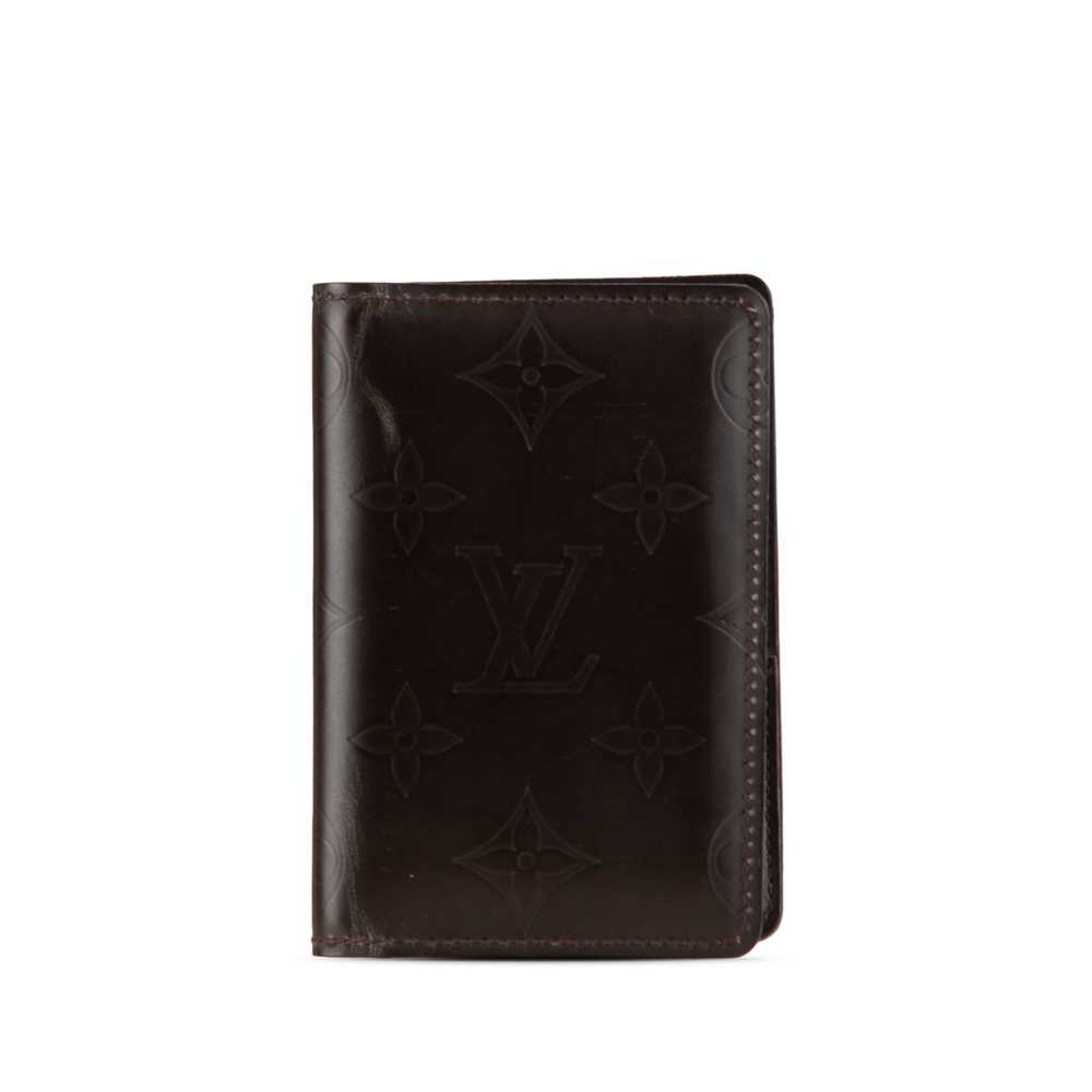 Black Louis Vuitton Monogram Mat Pocket Organizer - image 1