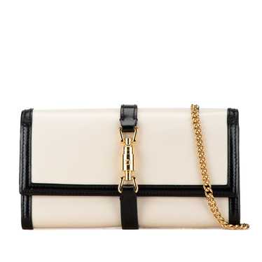 White Gucci Jackie 1961 Wallet On Chain Crossbody 