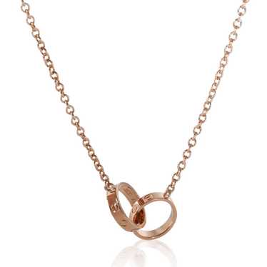 Cartier Love pink gold necklace