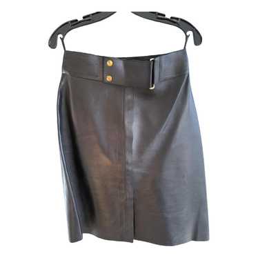 Gucci Leather mid-length skirt