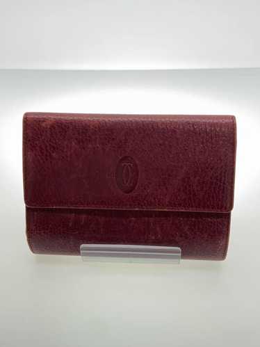 Cartier Three-Fold Wallet Leather BRD Women's