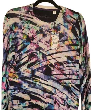 Robert Graham Multicolor White Abstract Geo Size … - image 1