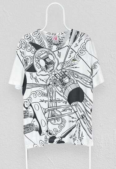 Lacoste Live x Osama Tezuka White T-Shirt Mens XL 