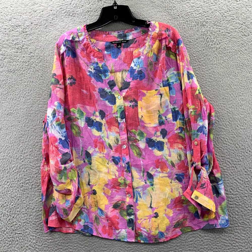 Vintage Elegant Floral Pattern Long Sleeve Top fo… - image 1