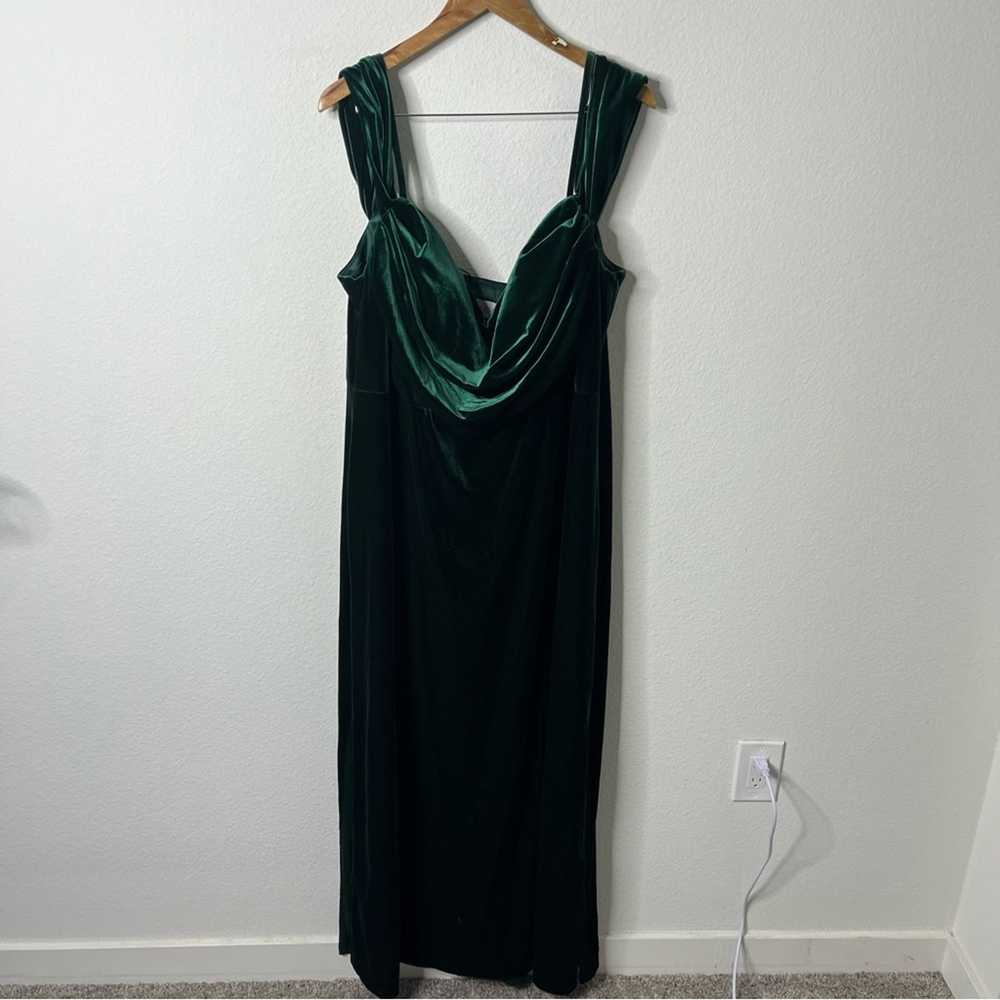 Revelry Emerald Green Velvet Sienna Maxi Dress Wo… - image 2