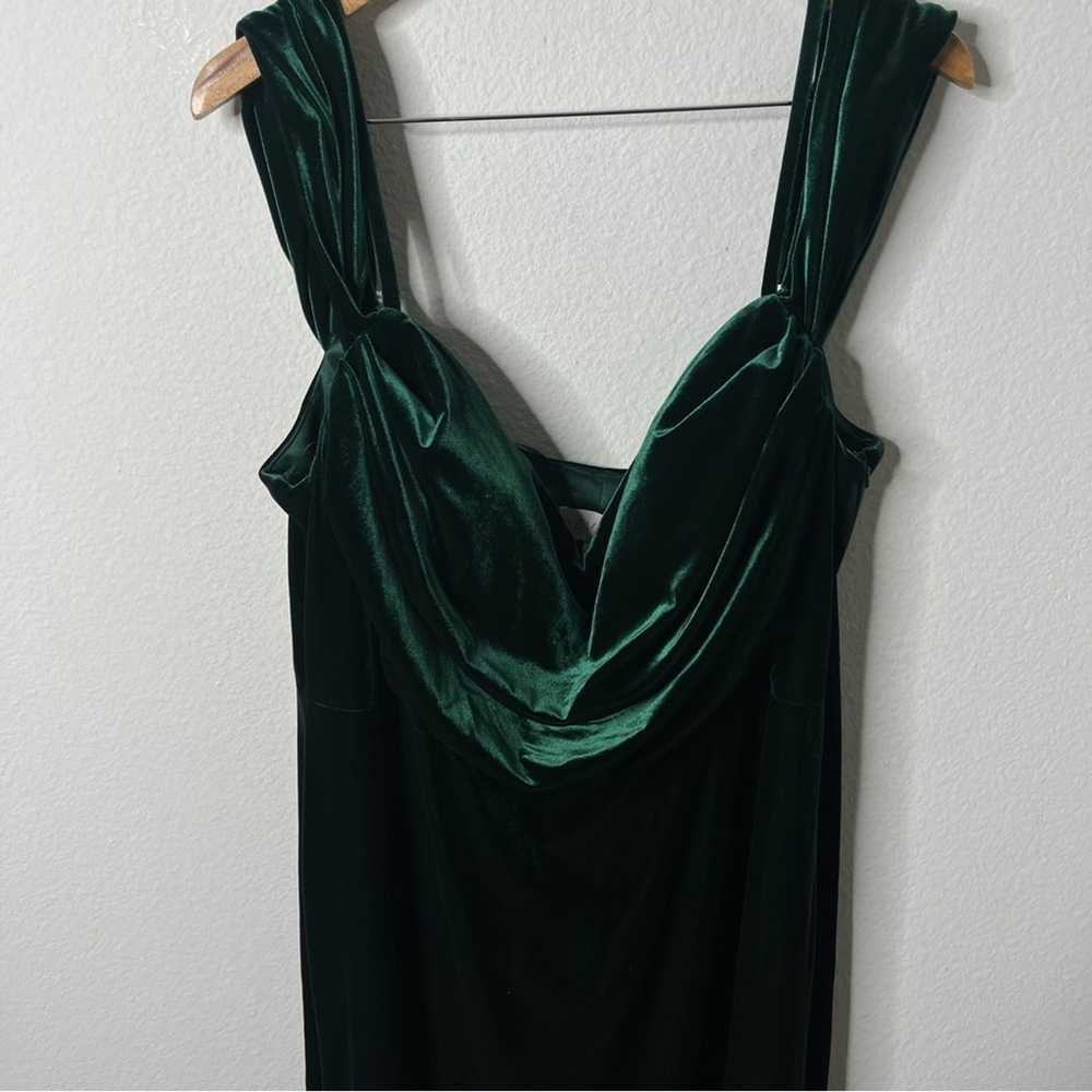 Revelry Emerald Green Velvet Sienna Maxi Dress Wo… - image 3