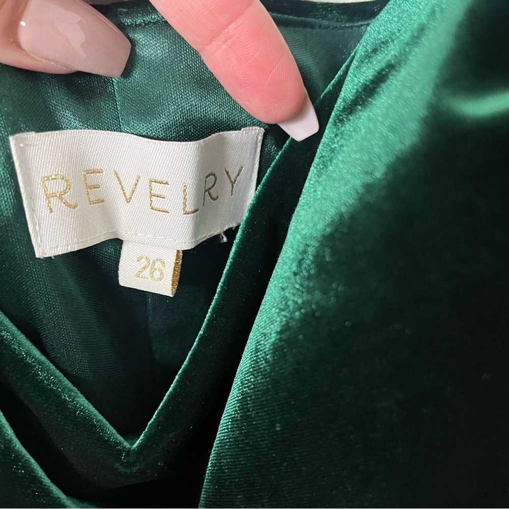 Revelry Emerald Green Velvet Sienna Maxi Dress Wo… - image 6