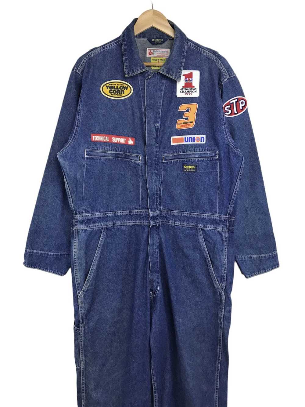 Racing × Vintage × Yellow Corn True Vintage 70s Y… - image 1