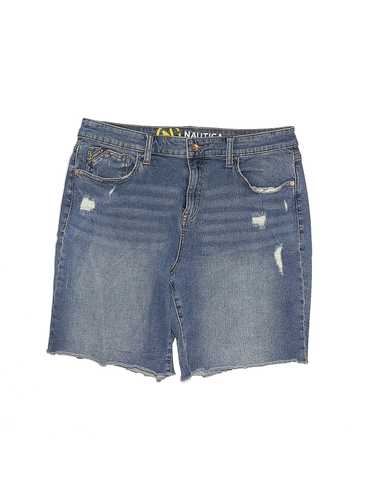 Nautica Jeans Company Women Blue Denim Shorts 31W