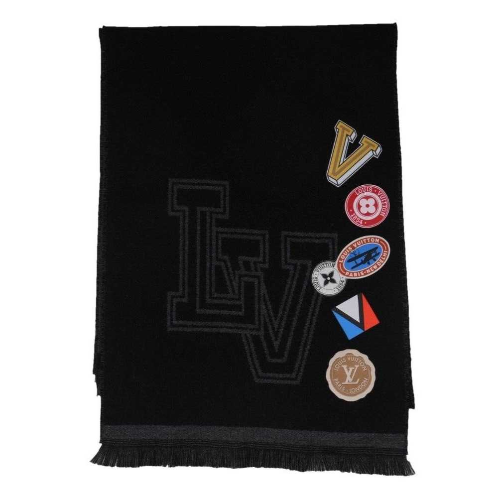 Louis Vuitton Lv Logo College League Fringe Scarf… - image 1