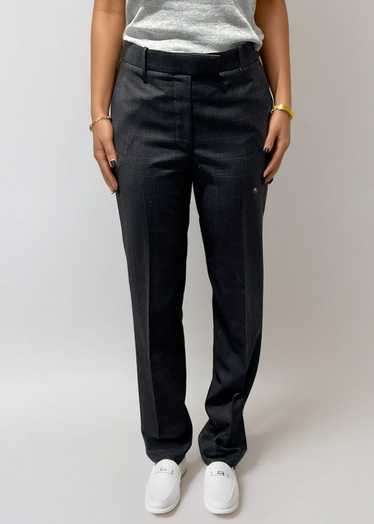 Calvin Klein Grey Plaid Trousers