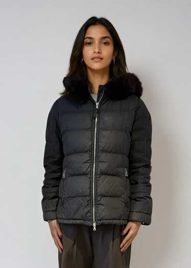 Prada Black Hooded Puffer Jacket