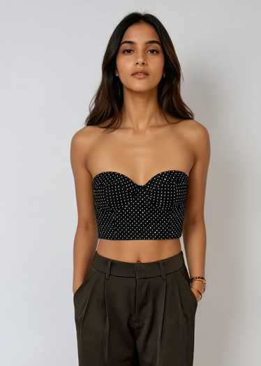 Rosie Assoulin Black Bustier Top