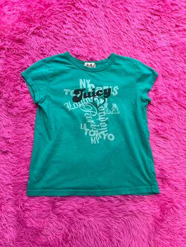 teal juicy couture baby tee