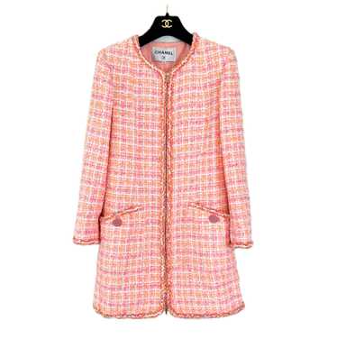 Product Details Chanel Coral Pink Longline Tweed … - image 1