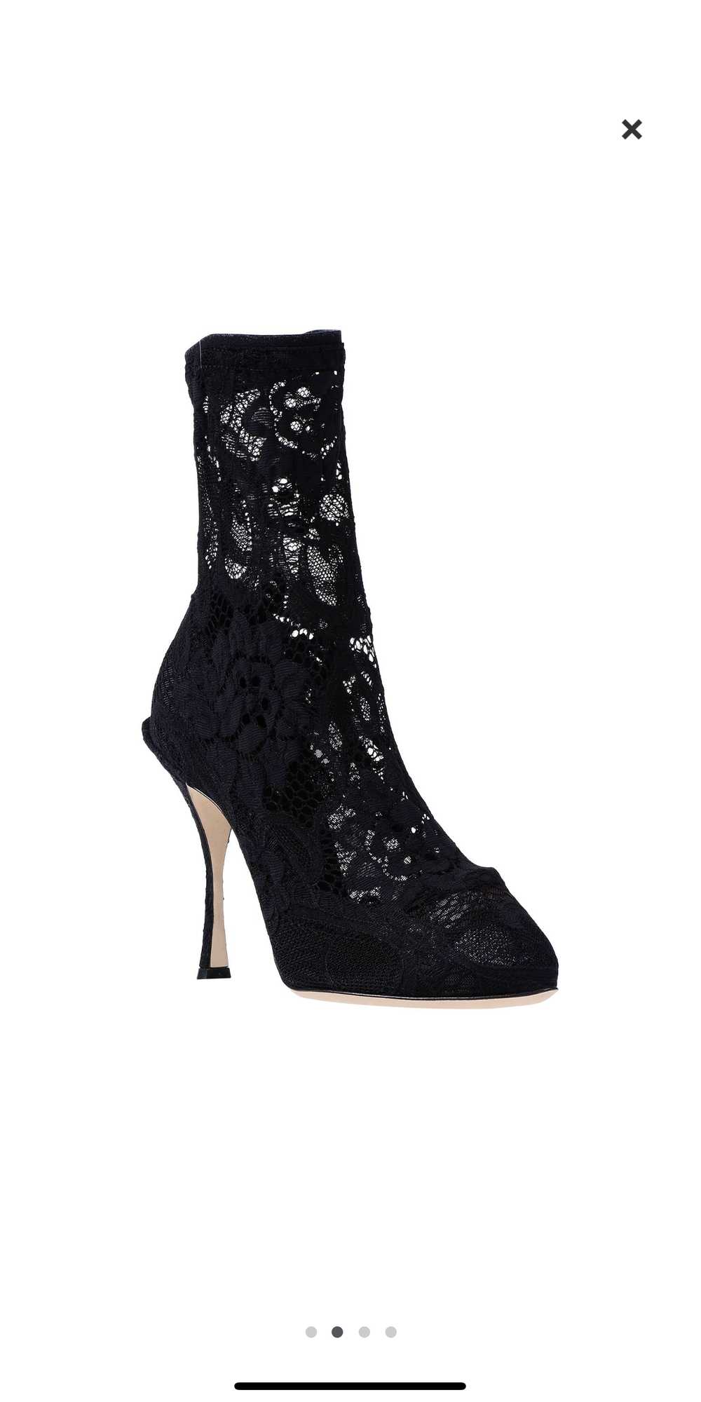 Product Details Dolce & Gabbana Black Lace Sock H… - image 3