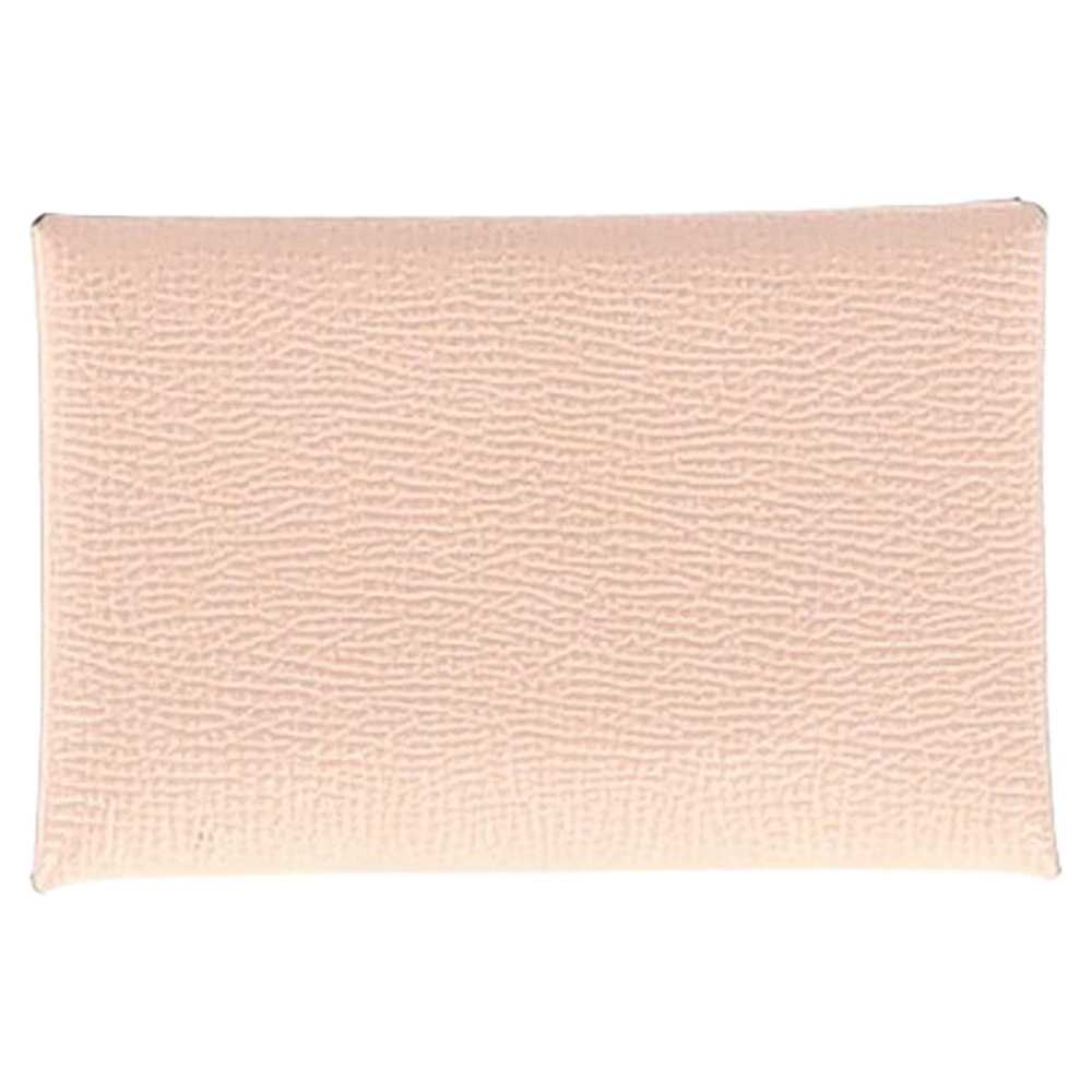 Product Details Hermes Light Pink Calvi Card Hold… - image 2