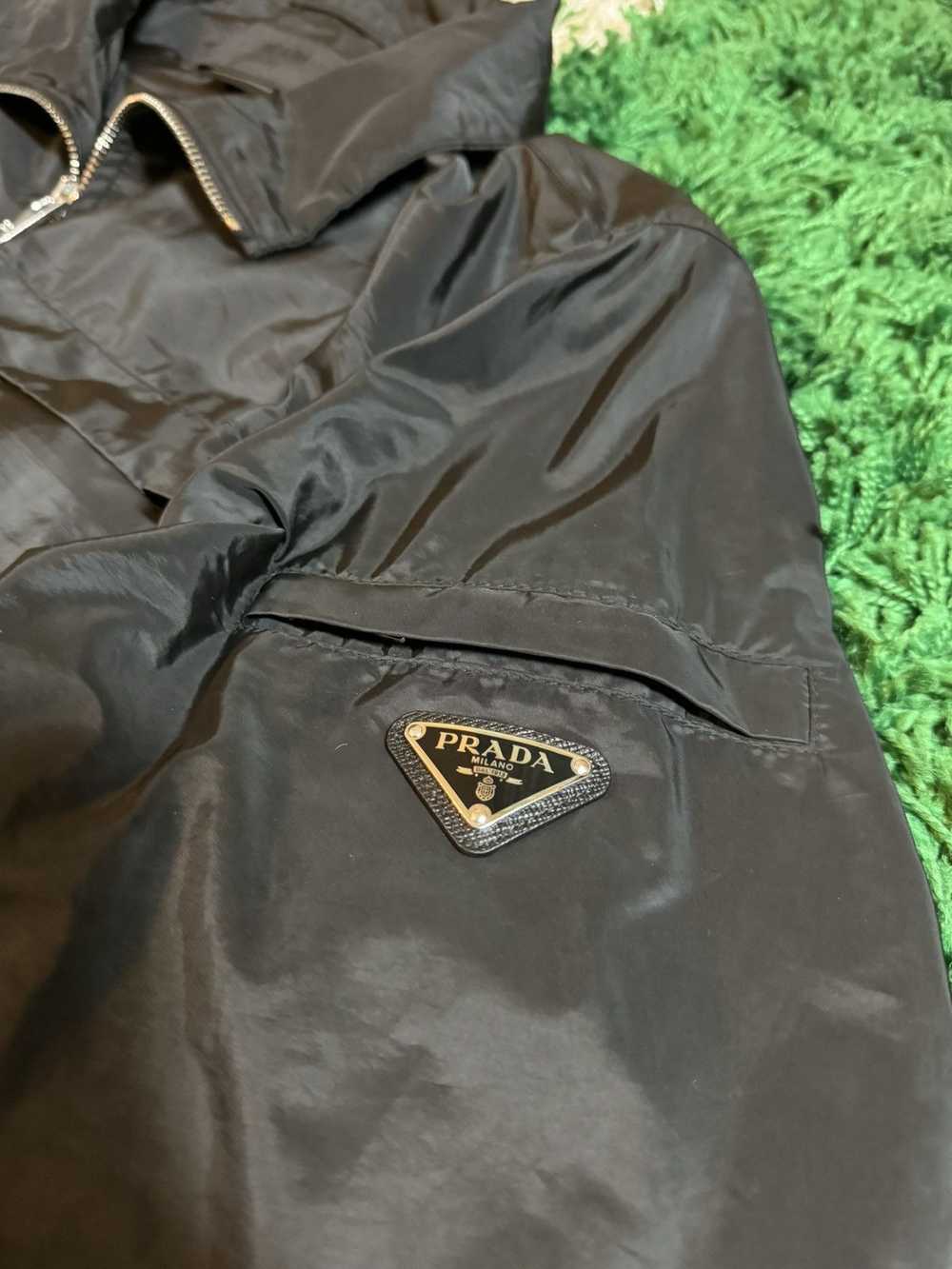 Prada PRADA BLACK NYLON JACKET MEDAL LOGO - image 1