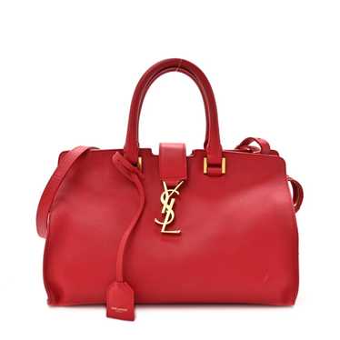 SAINT LAURENT Calfskin Small Monogram Cabas Lipsti