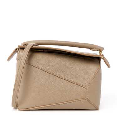 LOEWE Calfskin Mini Puzzle Edge Bag Sand - image 1