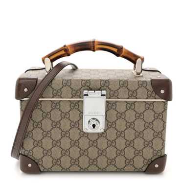 GUCCI GG Supreme Monogram Globe-Trotter Beauty Cas