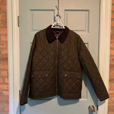 Barbour quilted waxed canvas jacket (12) | Used,… - image 1