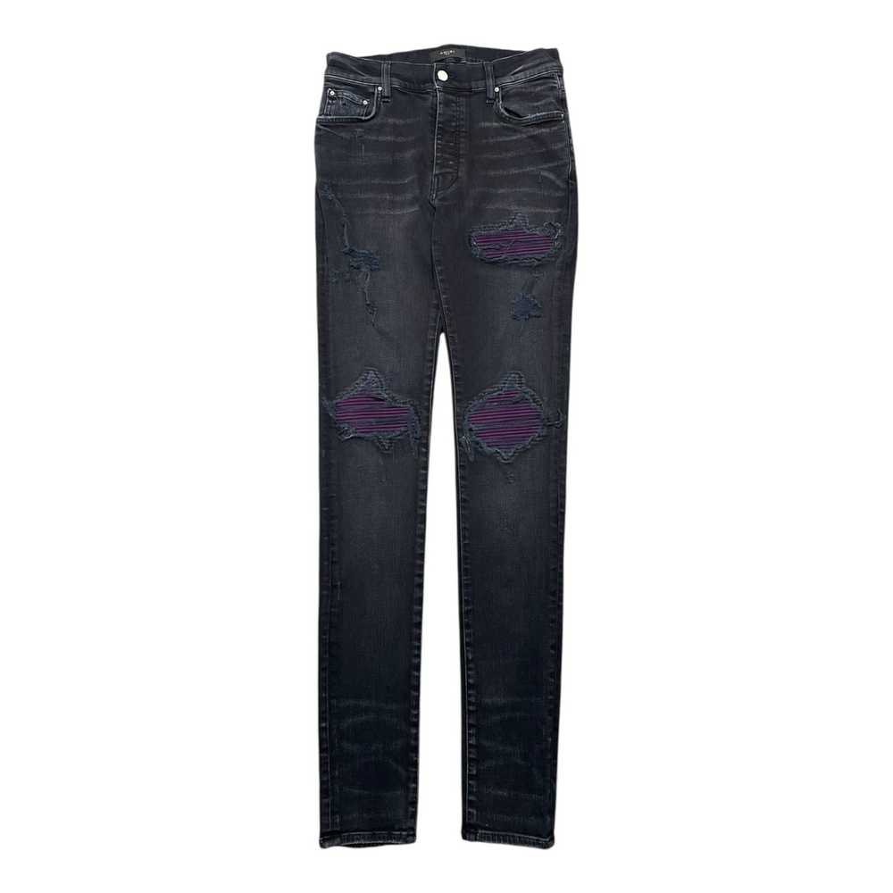 Amiri Amiri MX1 Violet Ultra Suede Patch Jeans Ag… - image 1