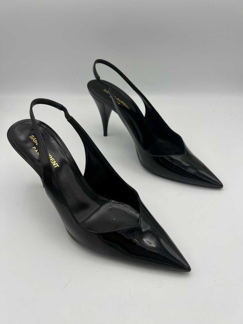 Saint Laurent Kiki Black Patent Pumps, Size 39 - image 9