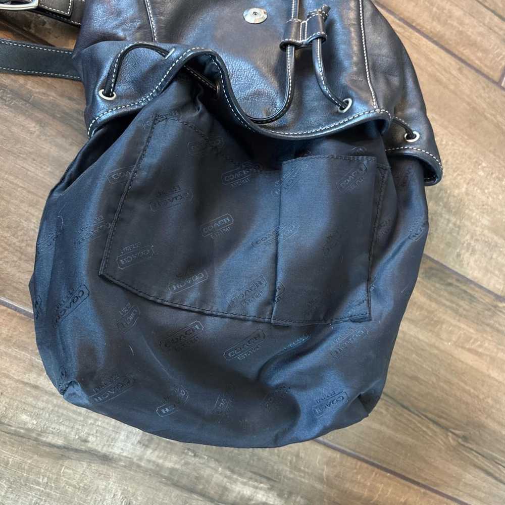 Coach Leather backpack - image 6