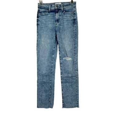 Paige Hoxton Slim Aloha Destructed Jeans 24 Frayed