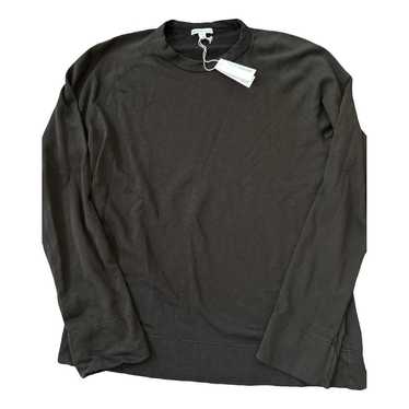 James Perse Standard Pullover Sweatshirt Loopback Supima Cotton-Jersey Black store XL