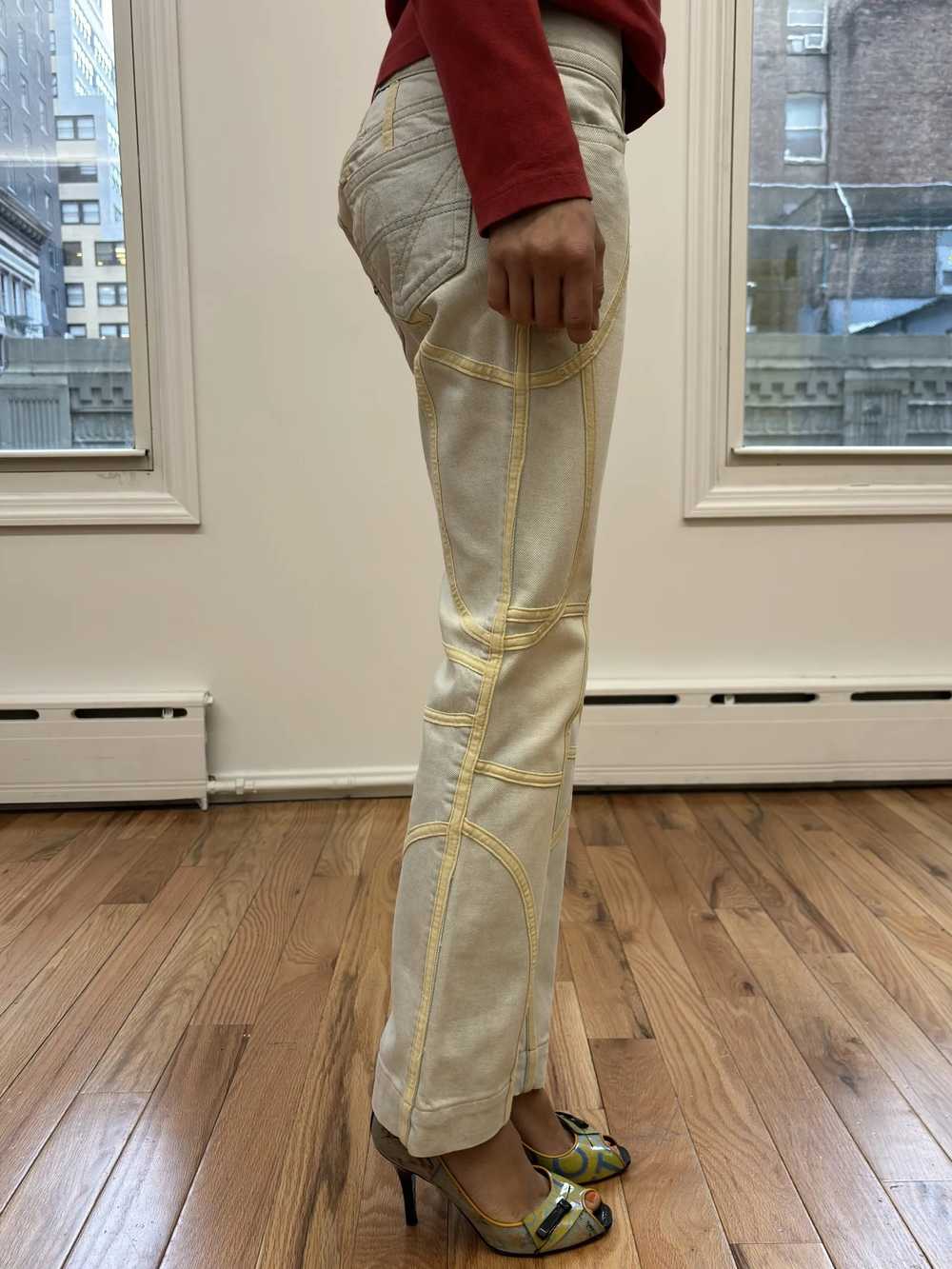 pantalon blanc White Denim Pants - image 3