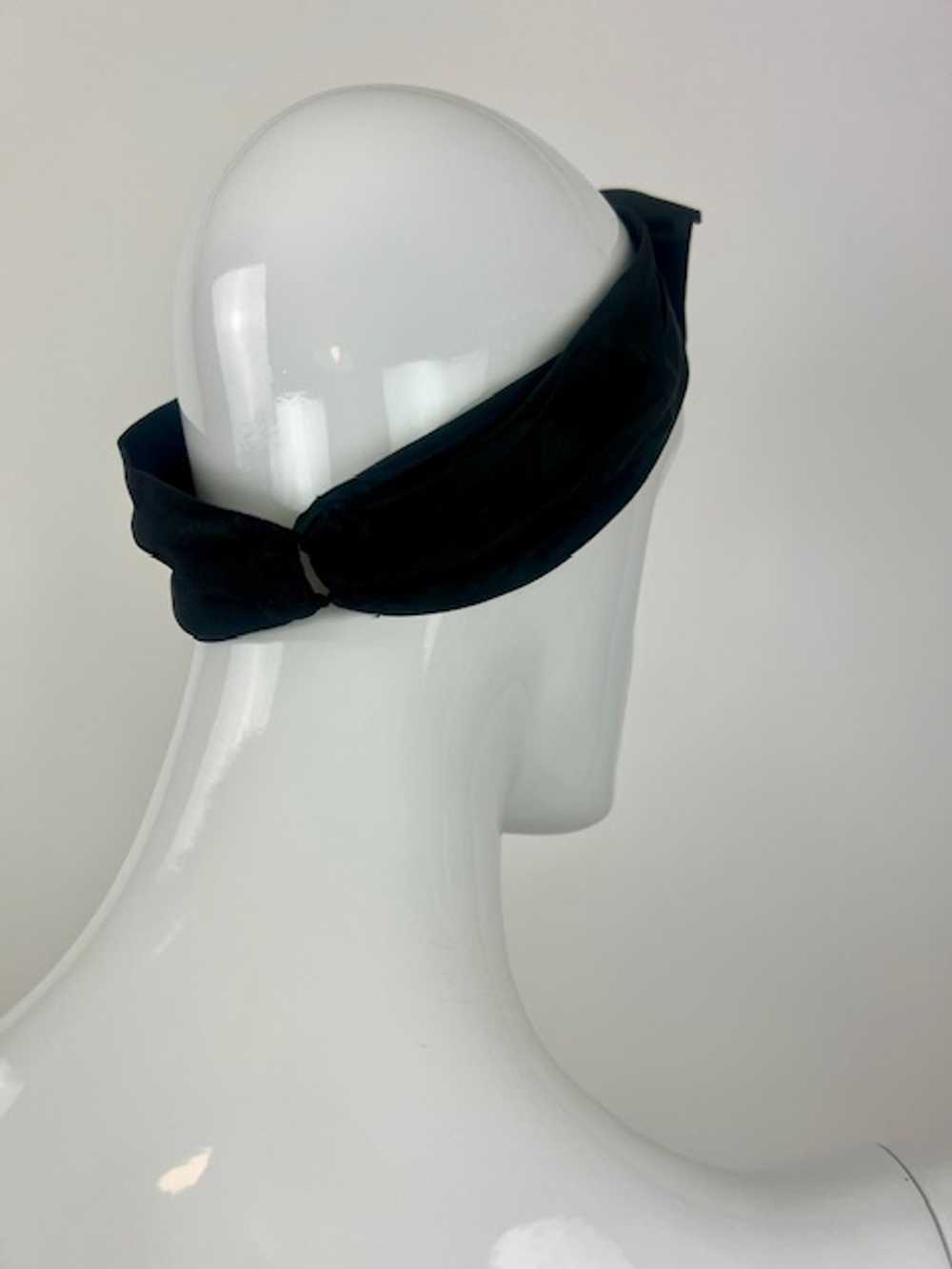 Chanel ’80s Silk Satin Camellia Headband - image 5