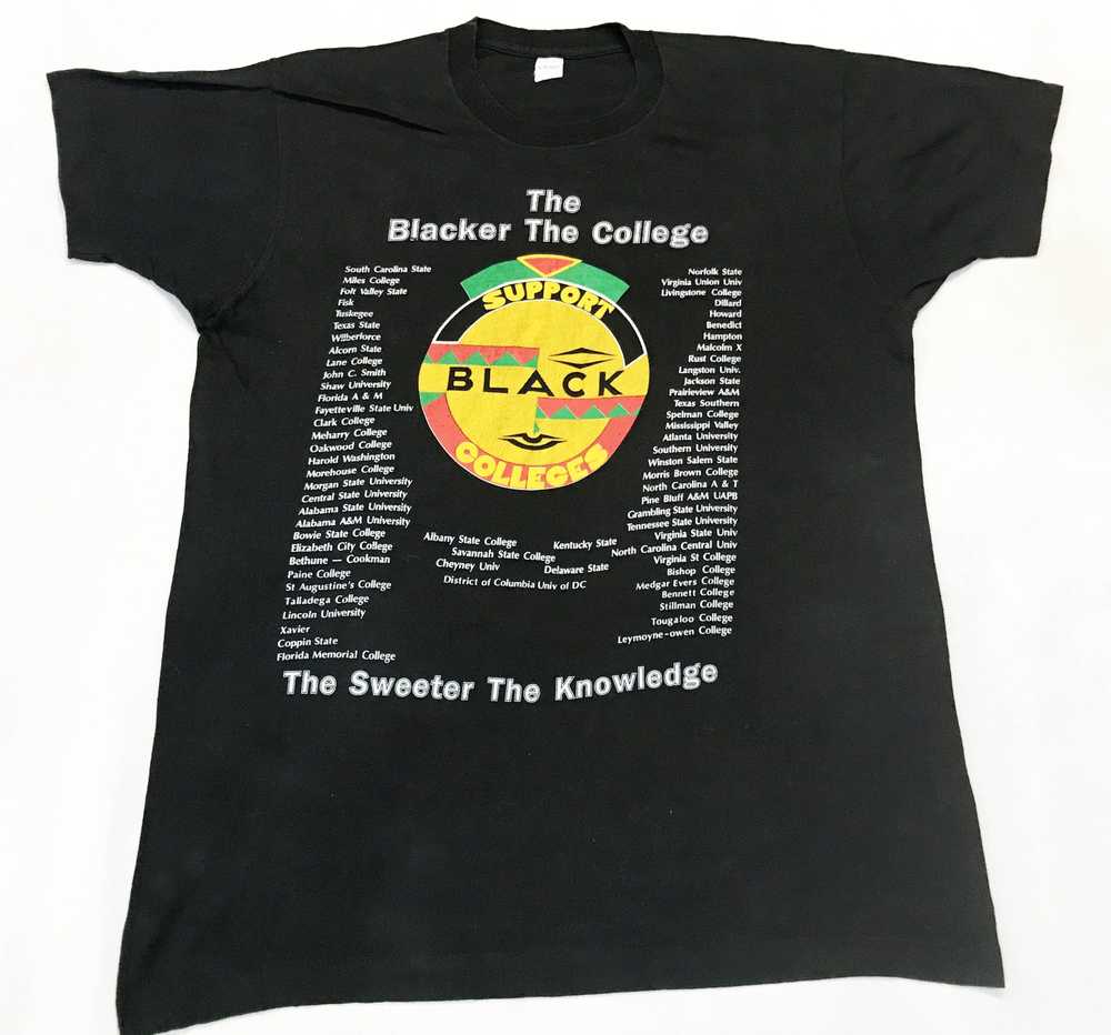 Vintage Vintage Support Black Colleges 50/50 T-Sh… - image 1