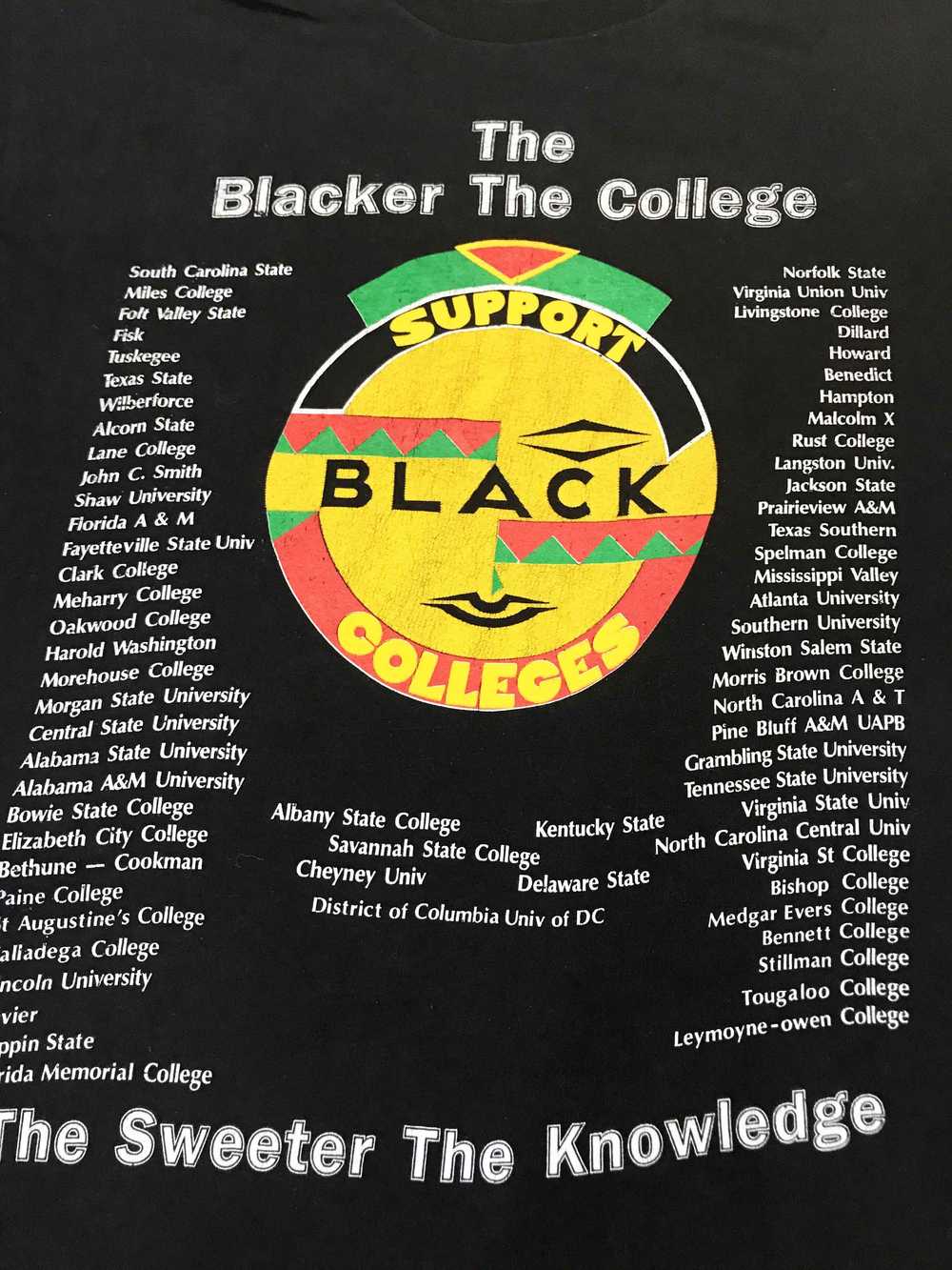 Vintage Vintage Support Black Colleges 50/50 T-Sh… - image 2